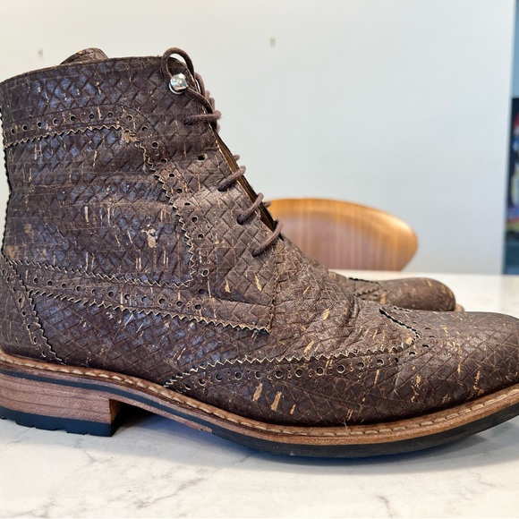 Rutz Men’s Wingtip Boots. Cork. Unique. Size 42 (Size 9 in US). - Picture 4 of 10